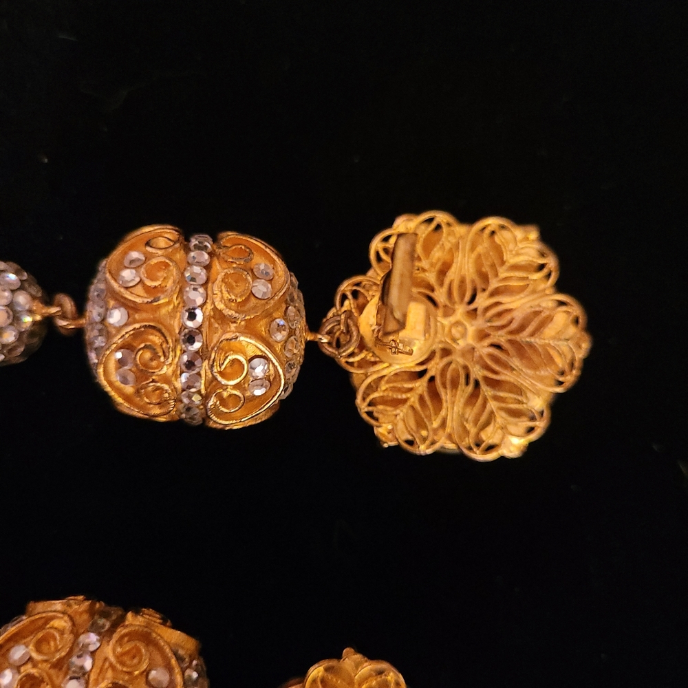 Art Deco Dangle Earrings - Picture 7 of 7